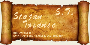 Stojan Tošanić vizit kartica
